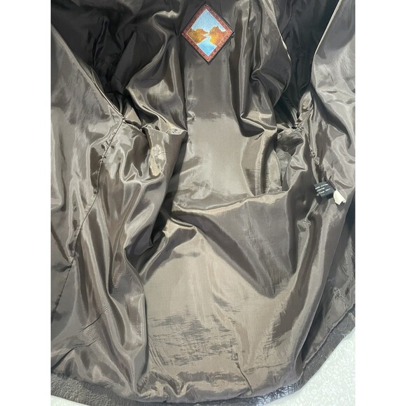 Vintage Dakota Women’s Jacket Size S 100% Genuine Leather Brown Button Down - Picture 10 of 10